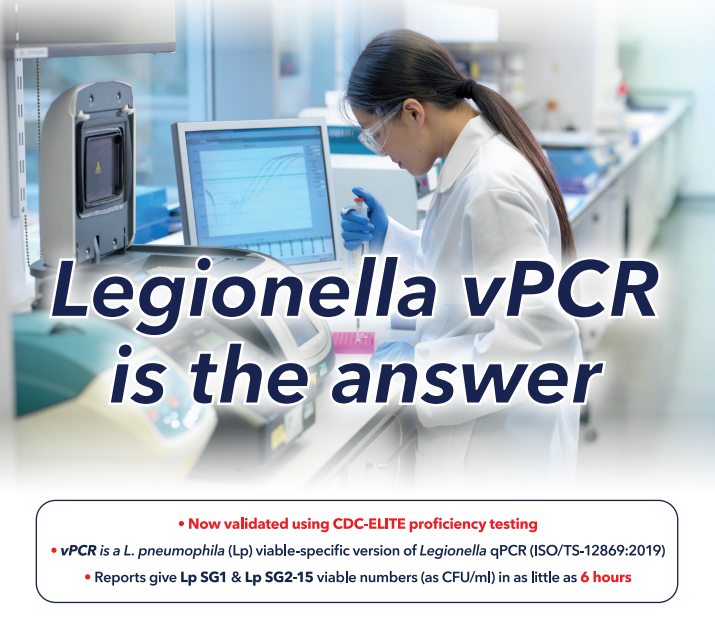 Legionella vPCR is the answer for vPCR page